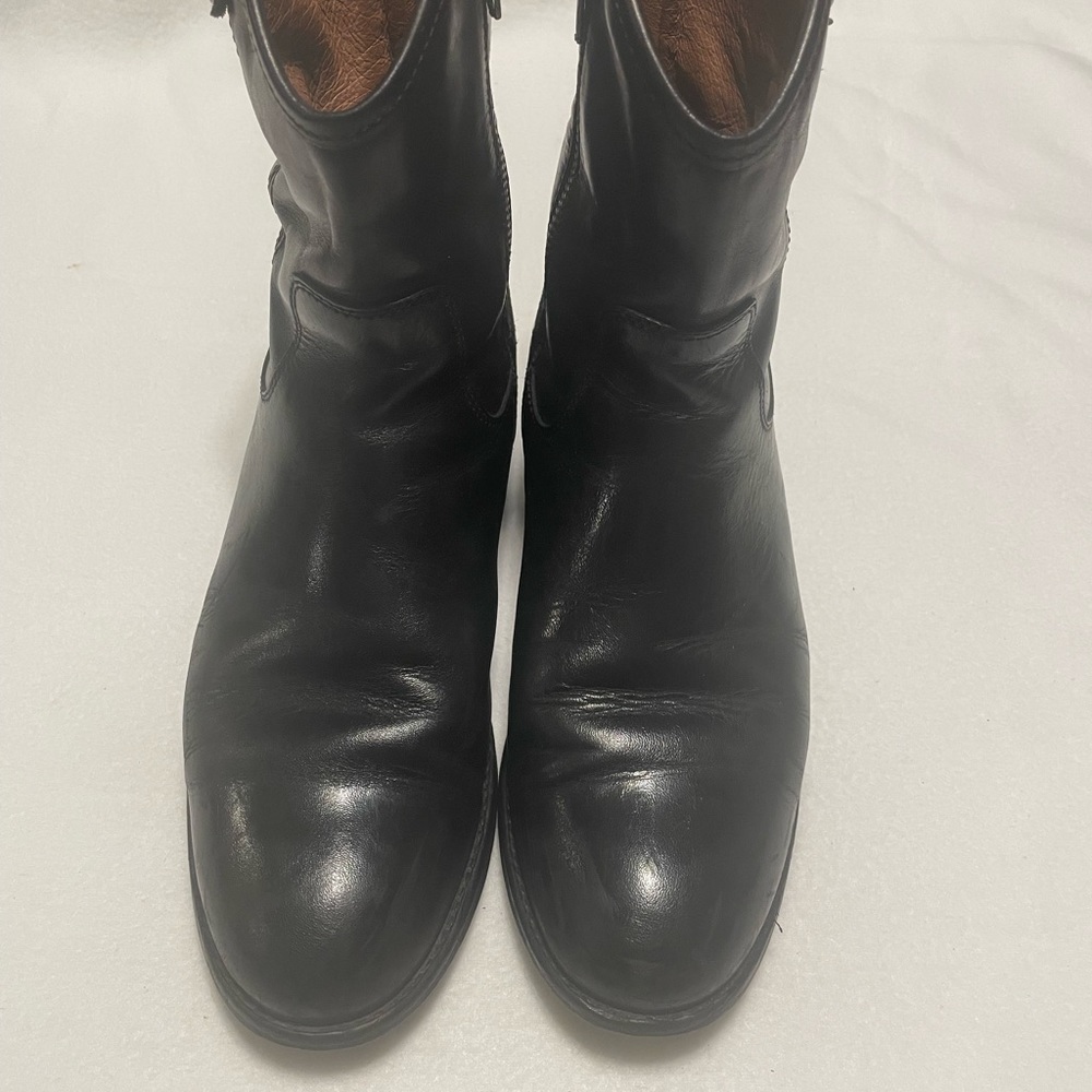 [Frye] Classic Black Leather Boots